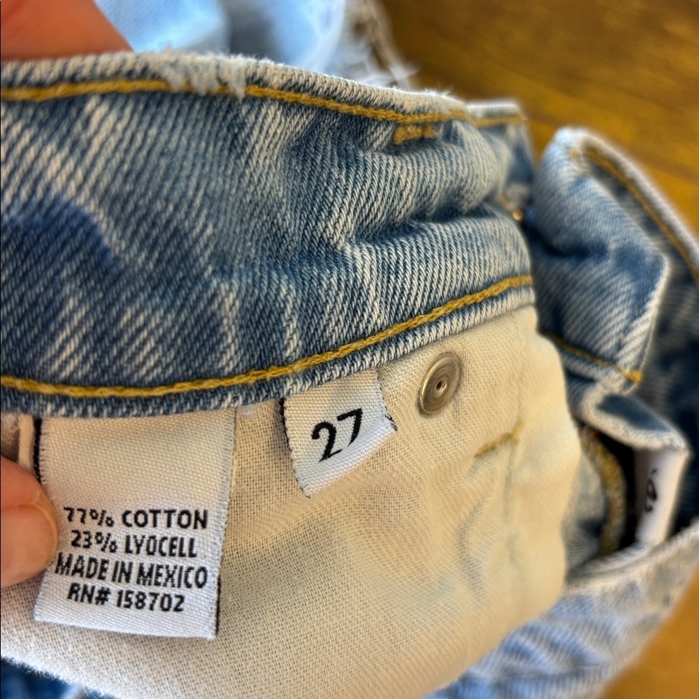 Denim Jean 27 Blue Women's Shorts Cutoffs - Picture 5 of 6